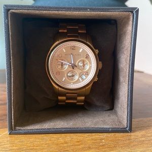 Michael Kors Runway Rose Gold Chronograph watch